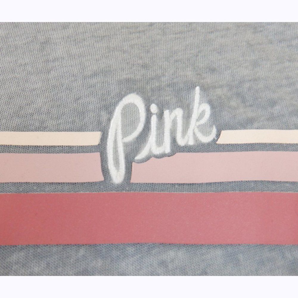 Victoria Secrets Pink S/S gray/pink top